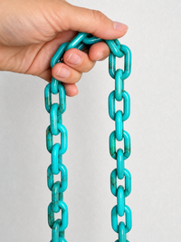 Turquoise Acrylic Chain Shoulder Strap