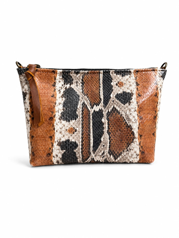 Medium Desert Print Leather Pouch