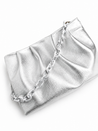 White Marble Acrylic Chain Shoulder Strap