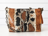 Medium Desert Print Leather Pouch