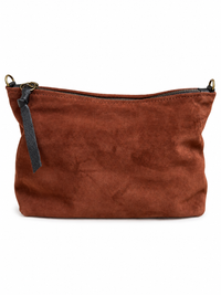 Medium Brown Suede Pouch