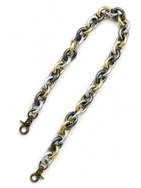 Tri-Colour Metallic Acrylic Chain Shoulder Strap