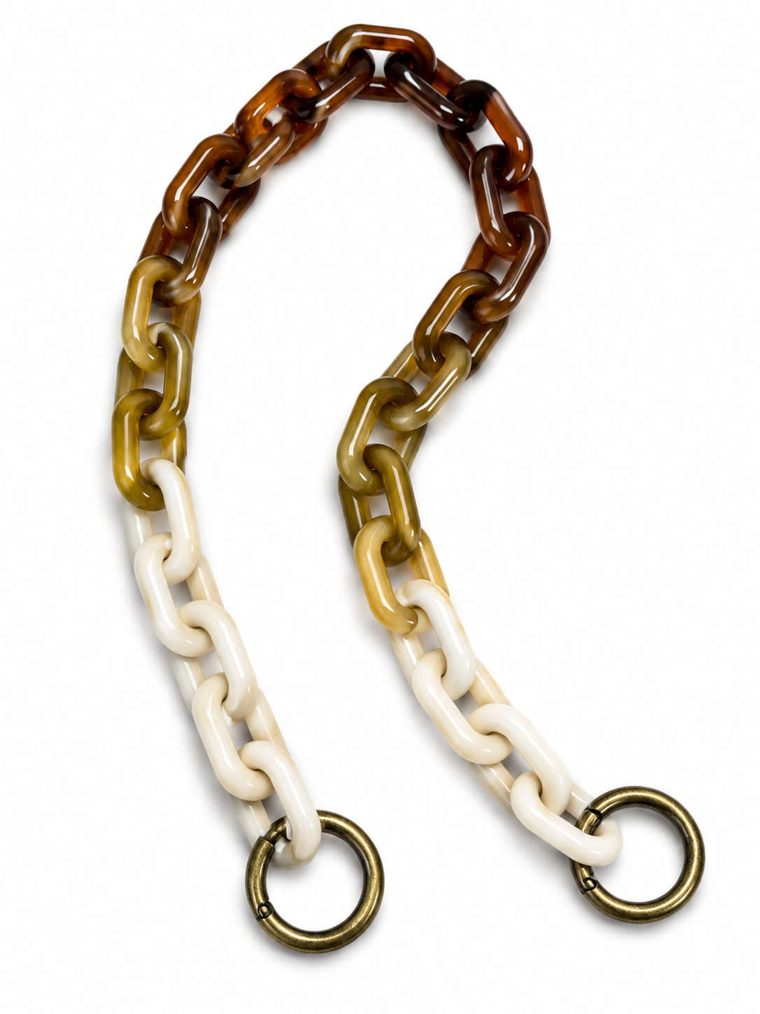 Brown Ombré Acrylic Chain Shoulder Strap