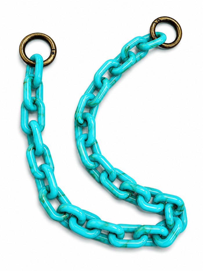 Turquoise Acrylic Chain Shoulder Strap