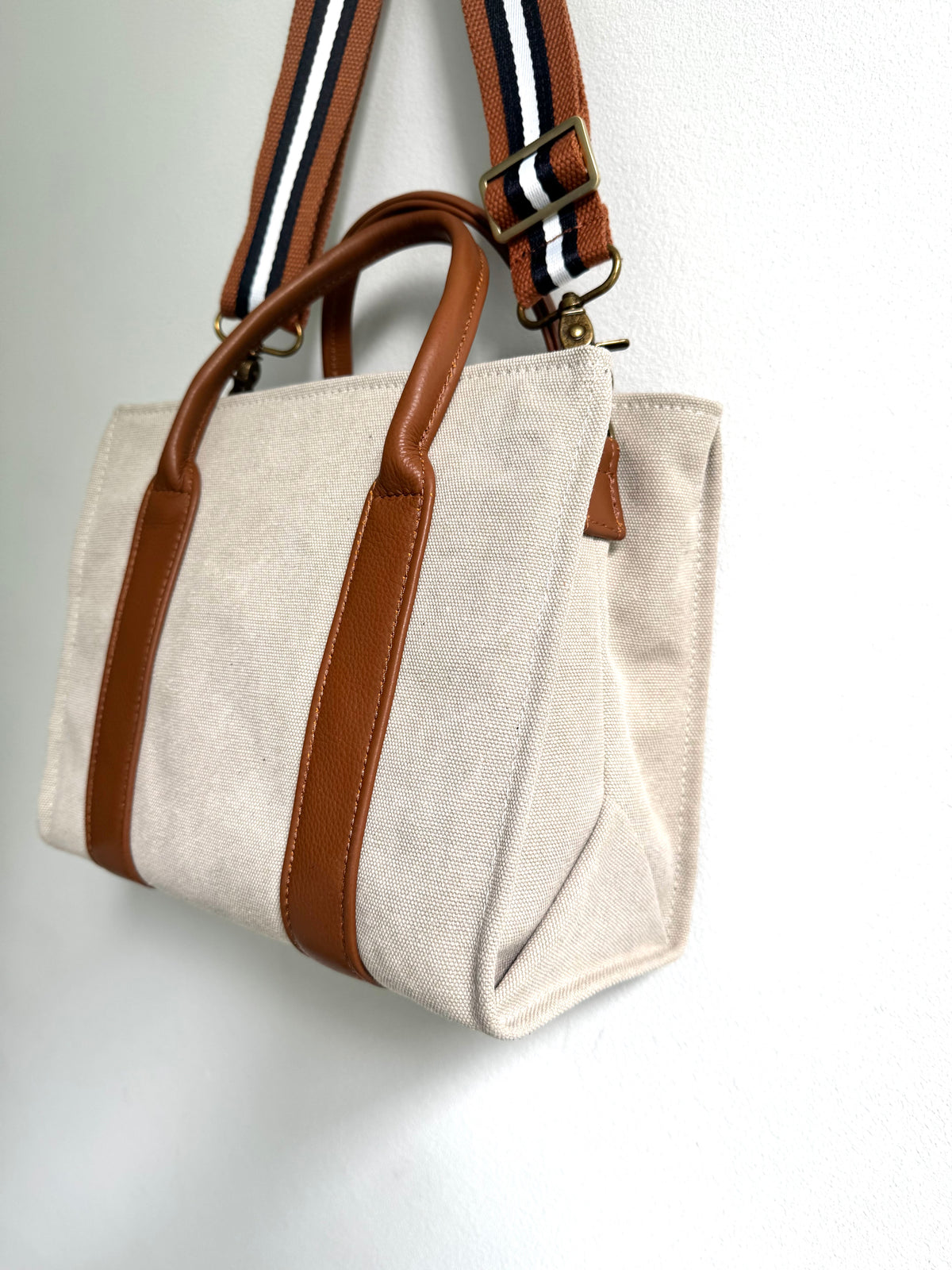 Small Oatmeal Canvas Tote