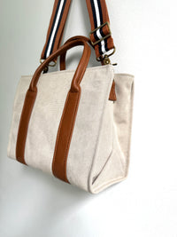 Small Oatmeal Canvas Tote