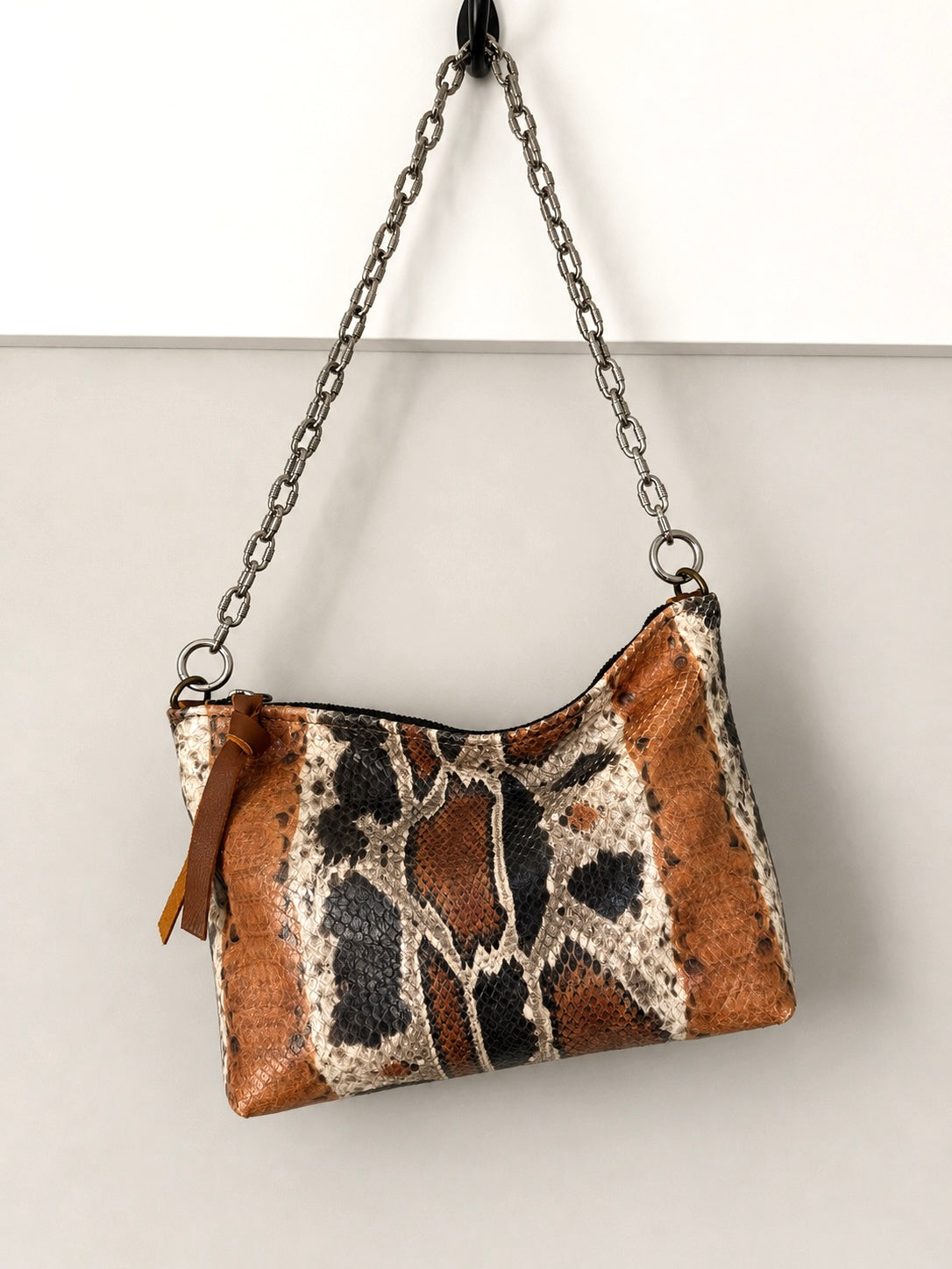 Medium Desert Print Leather Pouch