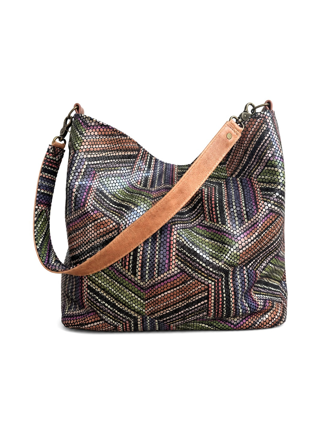 The Rebecca - Bold Geometric Leather