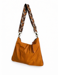 Brown/Black Chevron Crossbody Strap
