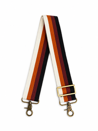 Black, Brown, Caramel, and White Crossbody Strap