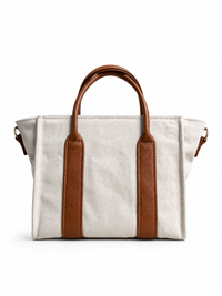 Small Oatmeal Canvas Tote