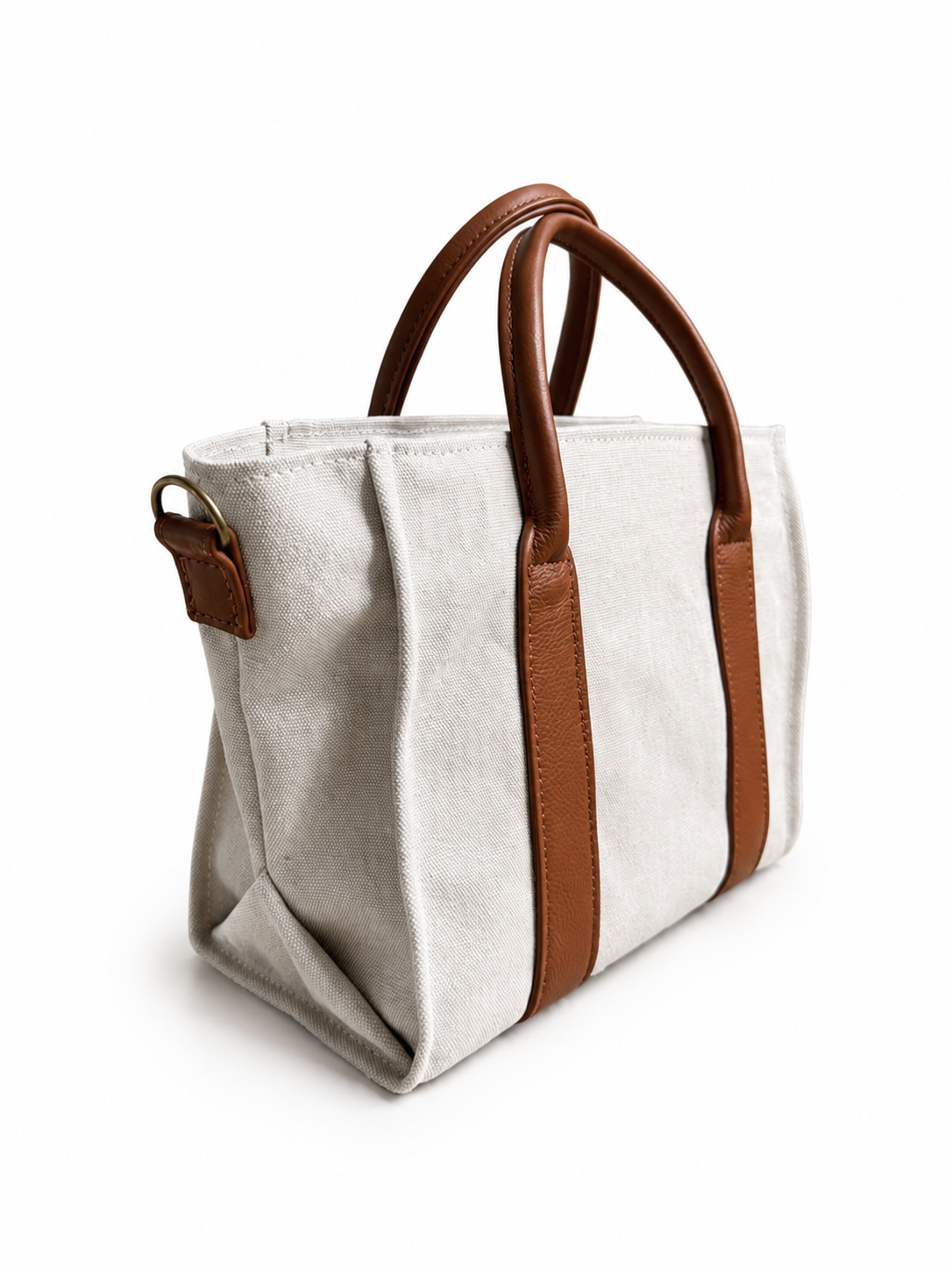 Small Oatmeal Canvas Tote