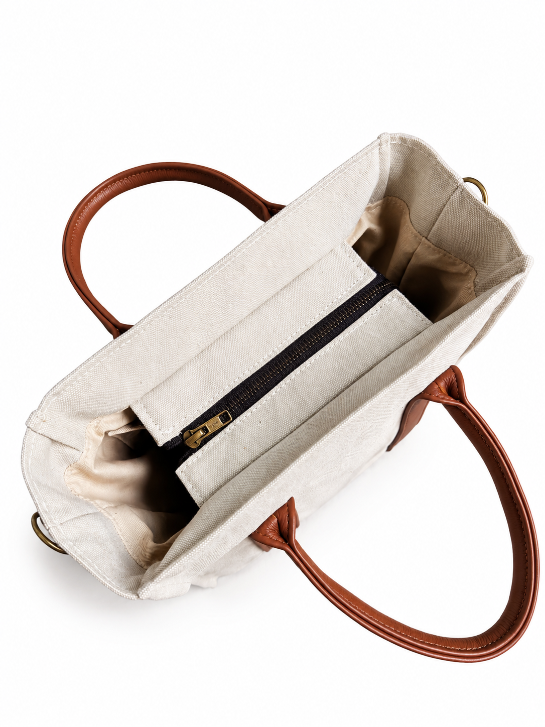 Small Oatmeal Canvas Tote