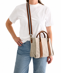 Small Oatmeal Canvas Tote