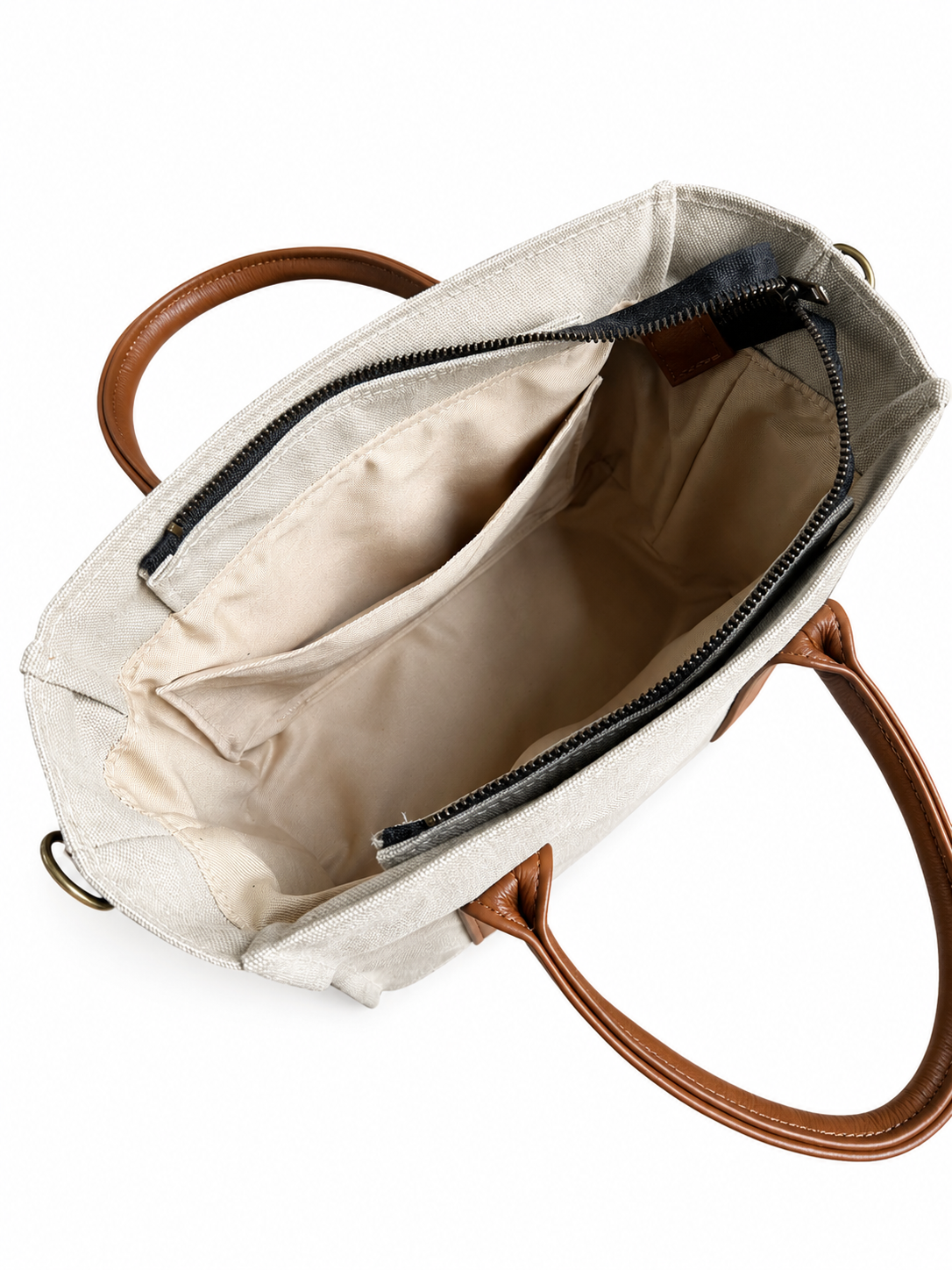 Small Oatmeal Canvas Tote