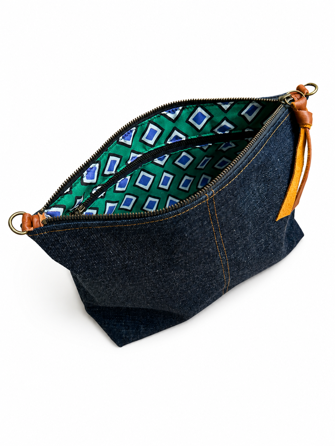 Large Denim Pouch