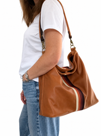 The Rebecca - Tan and Brown Stripes