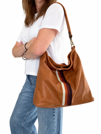 The Rebecca - Tan and Brown Stripes