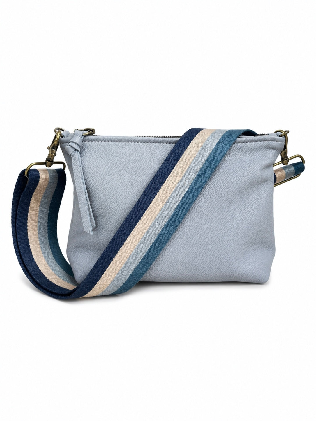 Dusty Blue Leather Pouch