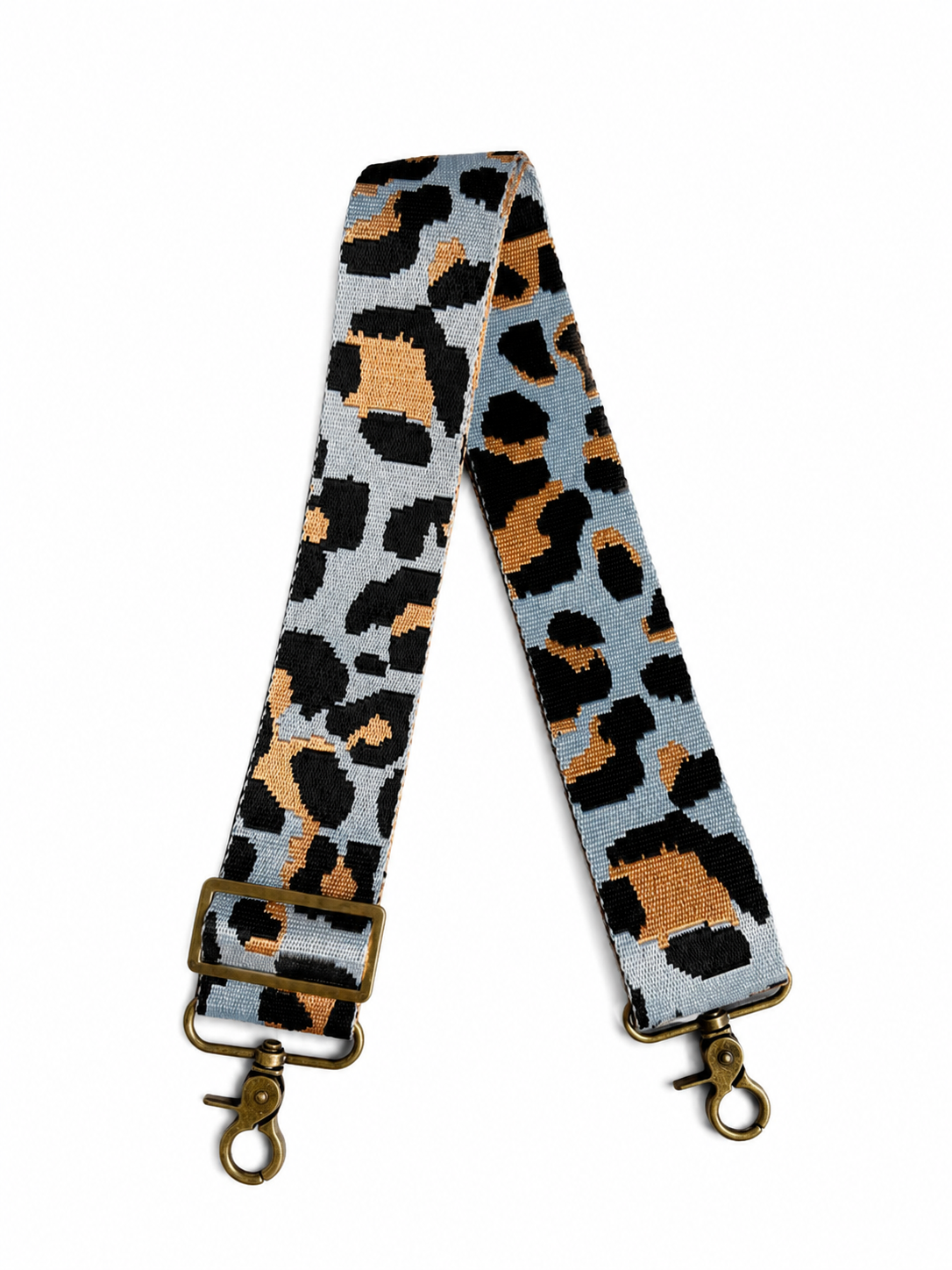 Baby Blue Animal Print Crossbody Strap