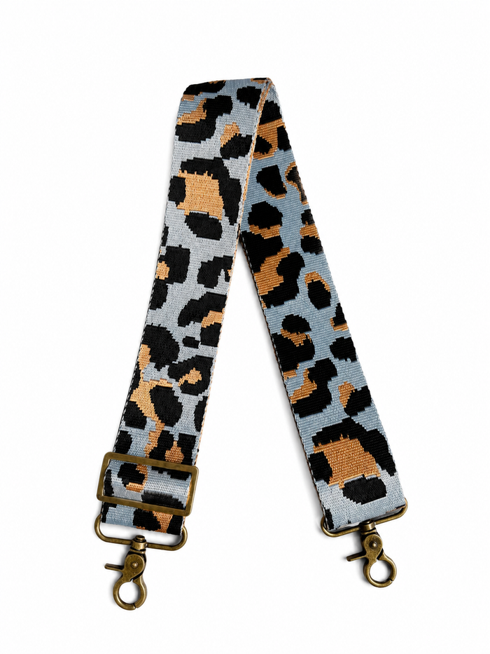 Baby Blue Animal Print Crossbody Strap